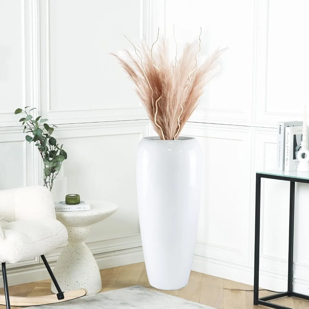 

Vases White Decoration Home Decor Indoor/Outdoor Vase Extra Floor Vase for Decor (35.4 Inch 90cm Decorations Room Flower Garden