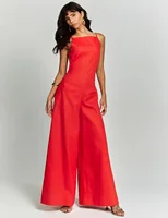 New Style 2025 Elegant Women's Summer Jumpsuit Lady Romper Wide Leg Overall Casual Loose Sleeveless Bodysuit Vacation Jumpsuits - Image 6