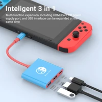 Switch Dock TV Dock for Nintendo Switch Portable Docking Station USB C to 4K HDMI-compatible USB 3.0 Hub for Macbook Pro - Image 2