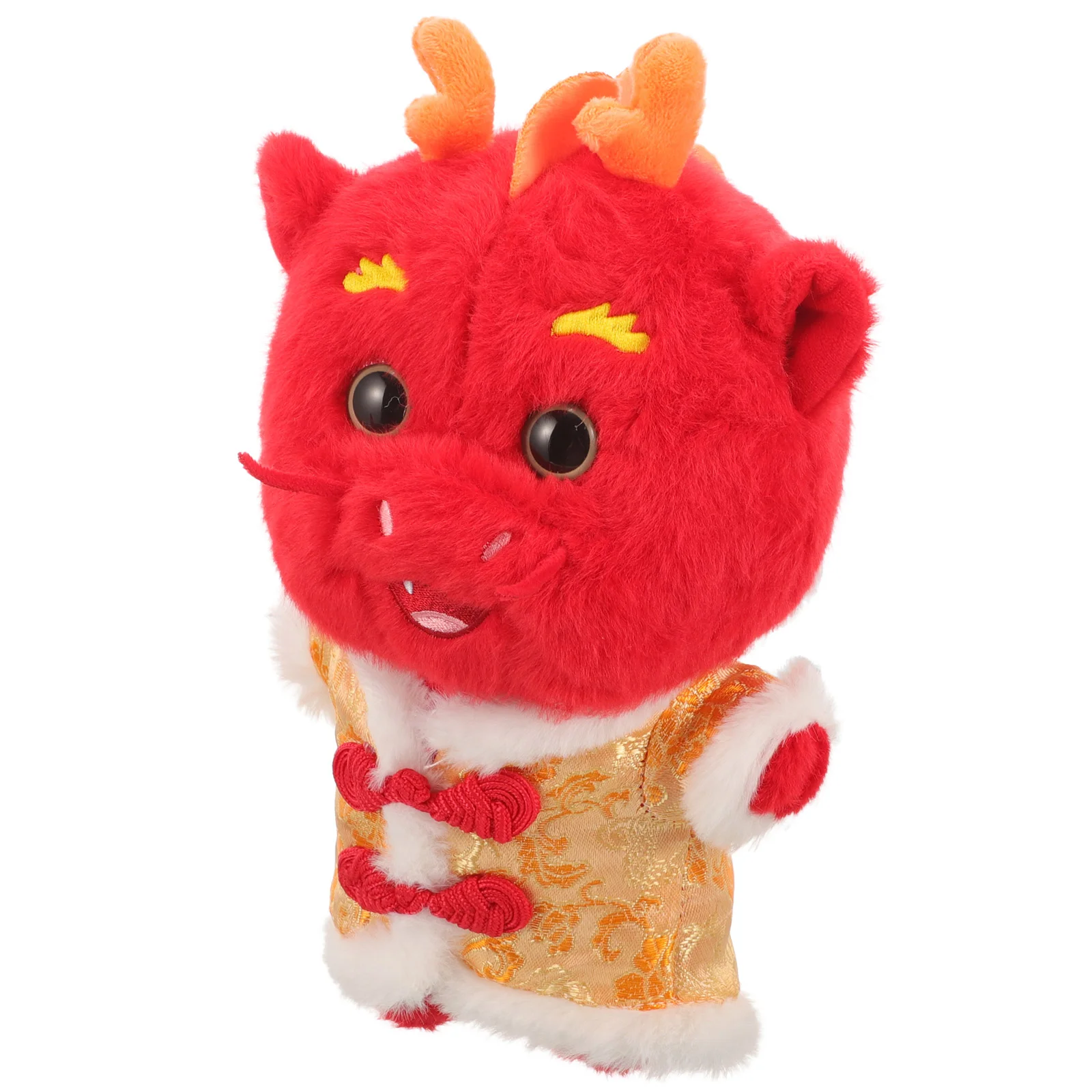 

Stuffed Dragon Desktop Dragon Plush Tang Suit Dragon Decor