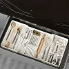 Versatile Adjustable Plastic Organizer Set - Lightweight，Large Capacity for Desk, Drawer, Coffee Bar, Kitchen & Office 3