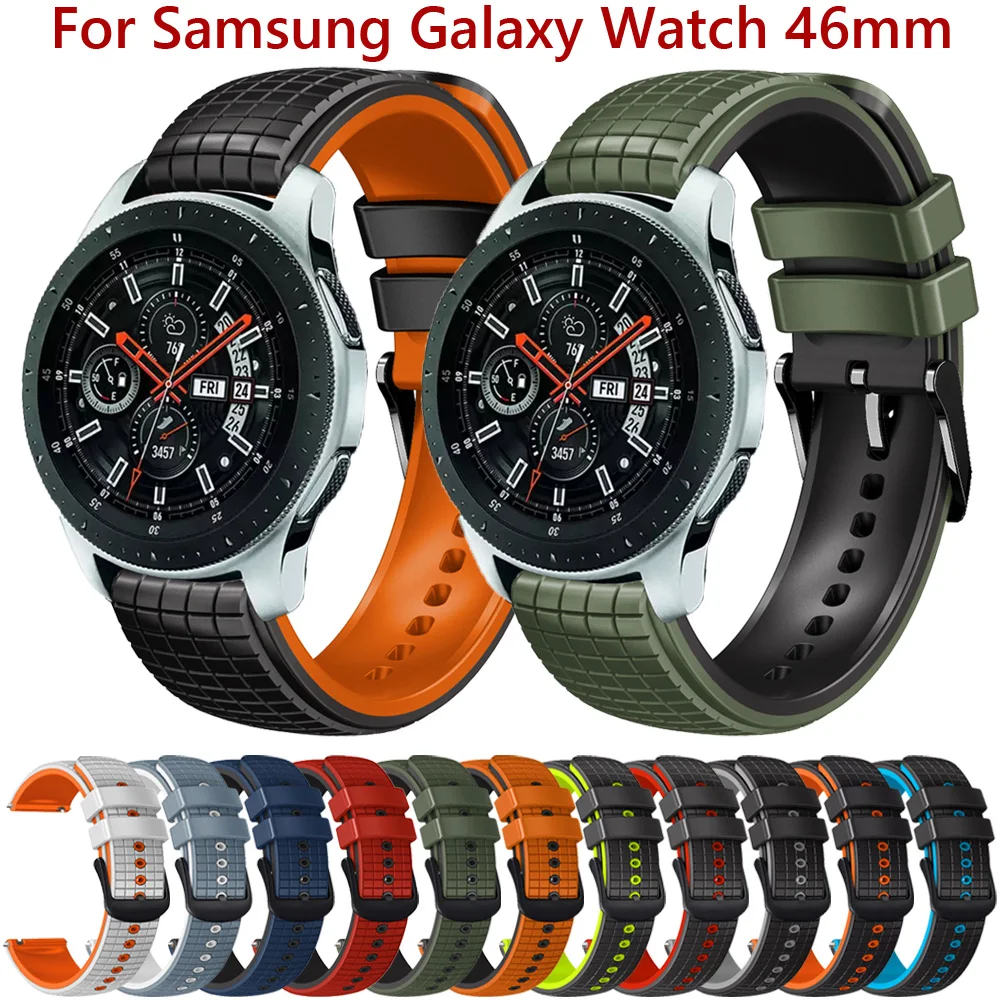 Силиконовый ремешок 22 мм для Samsung Galaxy Watch 46 мм Φ Watch 3 45 мм