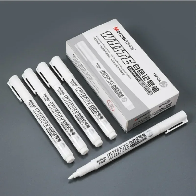 Waterproof Metal Marker Permanent White Paint Pen Washing Art Painting Graffiti Pens Fabric Wood Leather Marker 1MM 1/3/5 PCS permanent marker pen white marker pens marker pens permanent marker permanent markers paint marker pen markers pen art markers paint pen art marker pen