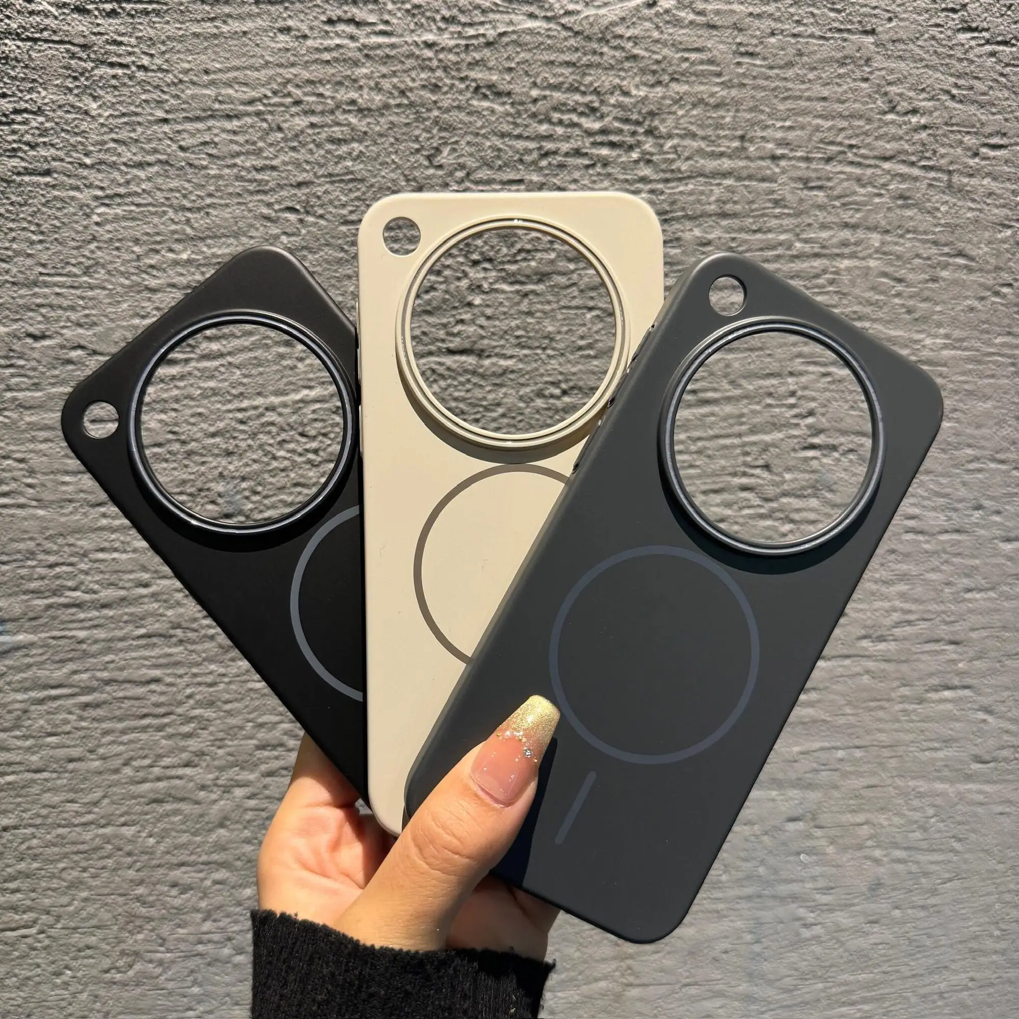 Sleek and Soft Magnetic PC Skin-Friendly Drop-Proof Phone Case