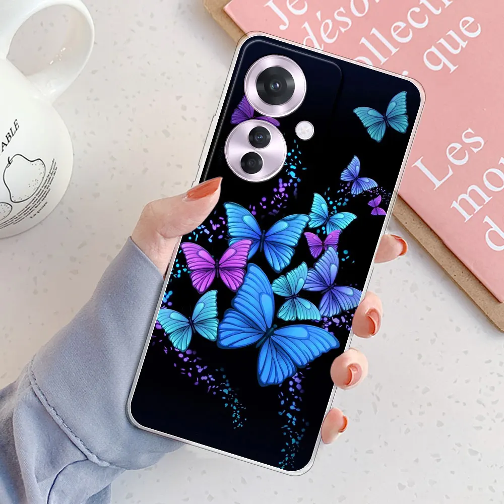 Shockproof Clear Soft Silicone Phone Case for OPPO Reno11 F 5G and Oppo F25 Pro 5G