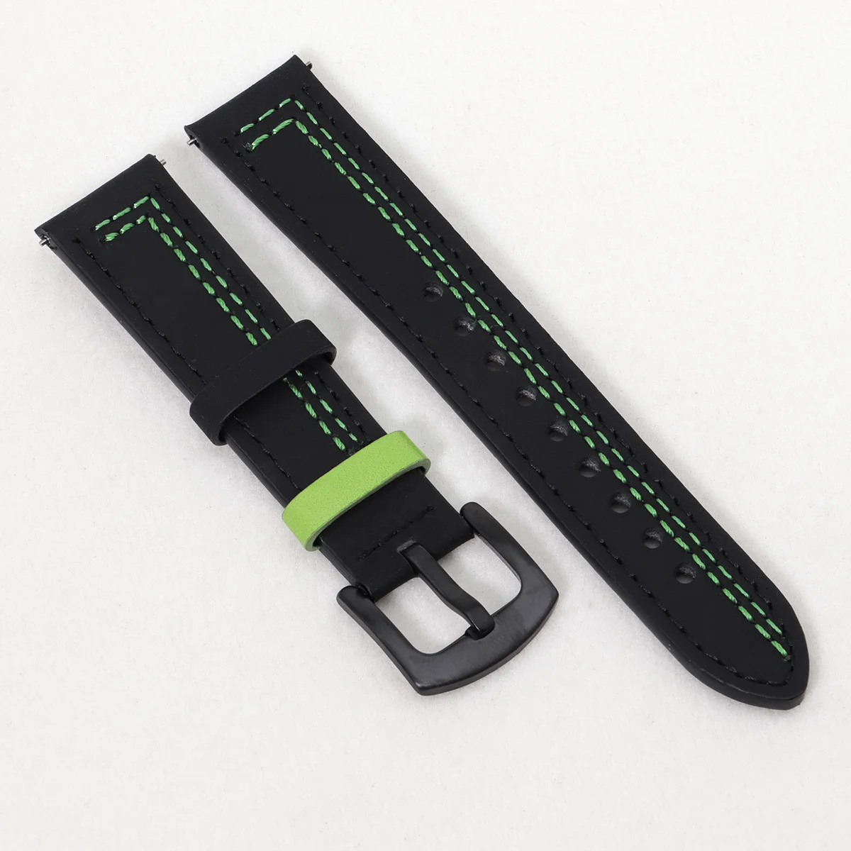 Premium Leather Watch Band - 20mm/22mm Sizes - Elegant Wrist Bracelet