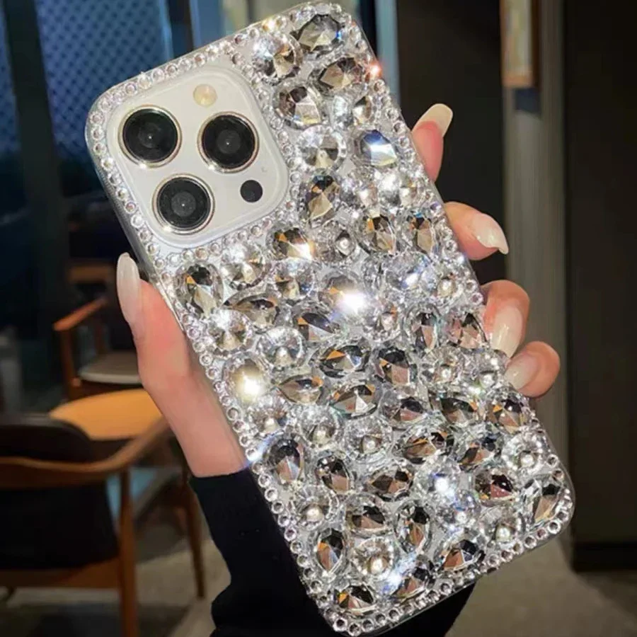 Rhinestone Case phone case for Samsung Galaxy S25 S24 S23 S22 S21 S20 Ultra Plus FE S10 S9 Case Diamond Phone Cover Sunjolly