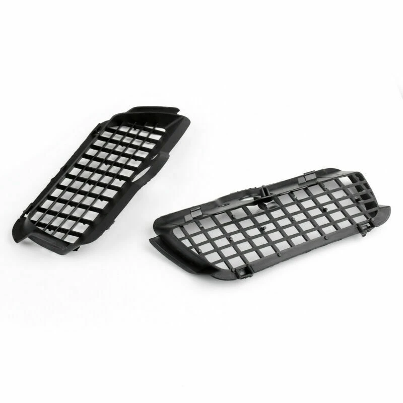 Sleek Black Car Fog Light Bumper Grille