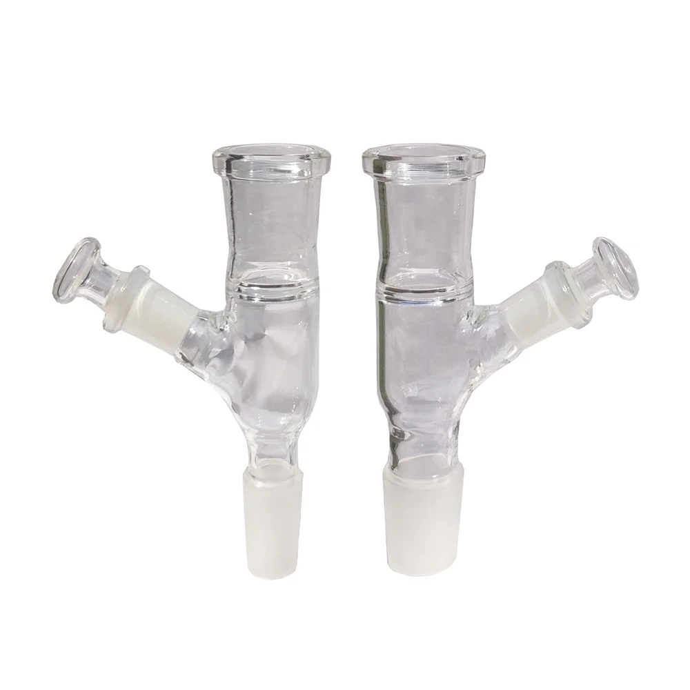 14/18mm Male to 18mm Female Glass Gube Attachment with 10mm Plug Include 50pcs 304 Stainless Steel Screen glass adapter