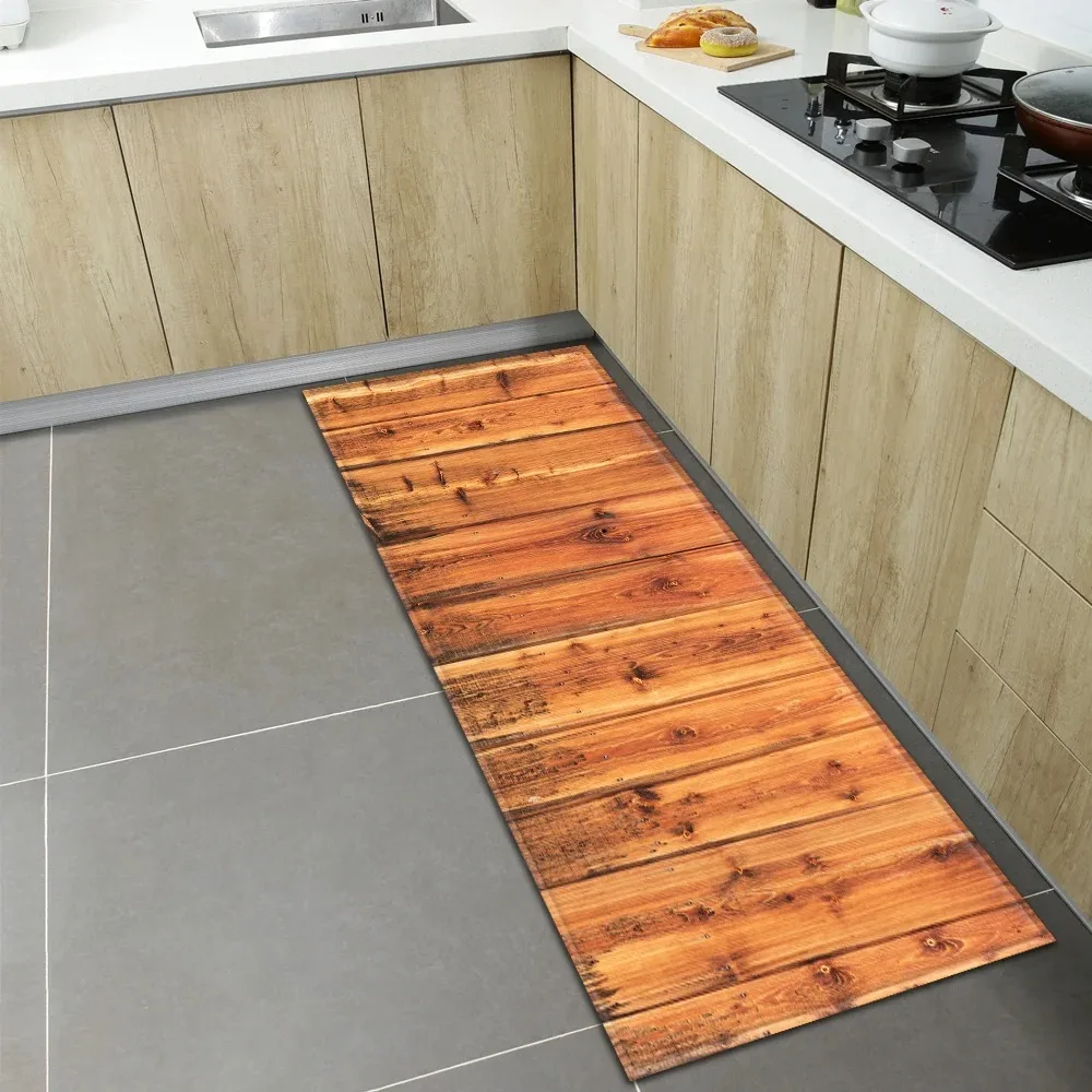 thumbnail image 1 of Alfombrillas de madera coloridas para el suelo de la cocina y el hogar, decoración para el frente de la puerta, 1 of 5