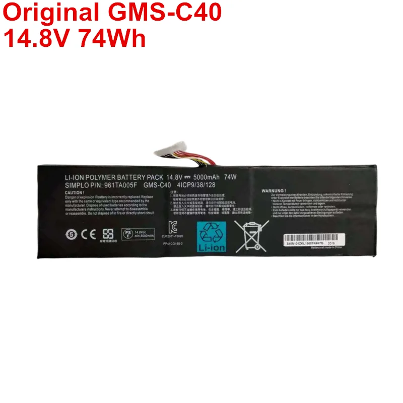 

New Genuine Laptop Replacement Battery GMS-C40 For Razer Blade Pro 17 2013 2015 RZ09-0117 RZ09-0099 RZ09-00991101 RZ09-00991102