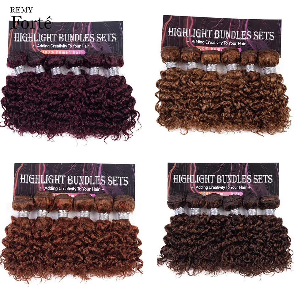 Brazilian Jerry Curly Blond 27/30 Ginger Color Red 99J F4/30 Natural ...