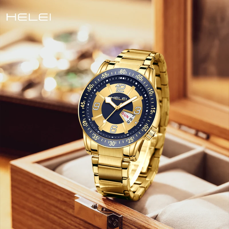 HELEI2024 new simple fashion hot models helmsman series multi-function quartz men's quartz watch men's waterproof wristwatch car relay for bmw 1 3 4 5 6 7 series z3 z4 e81 f20 f21 e36 e46 e90 e91 e92 f30 e60 multi function relay 61368364581 61366915327