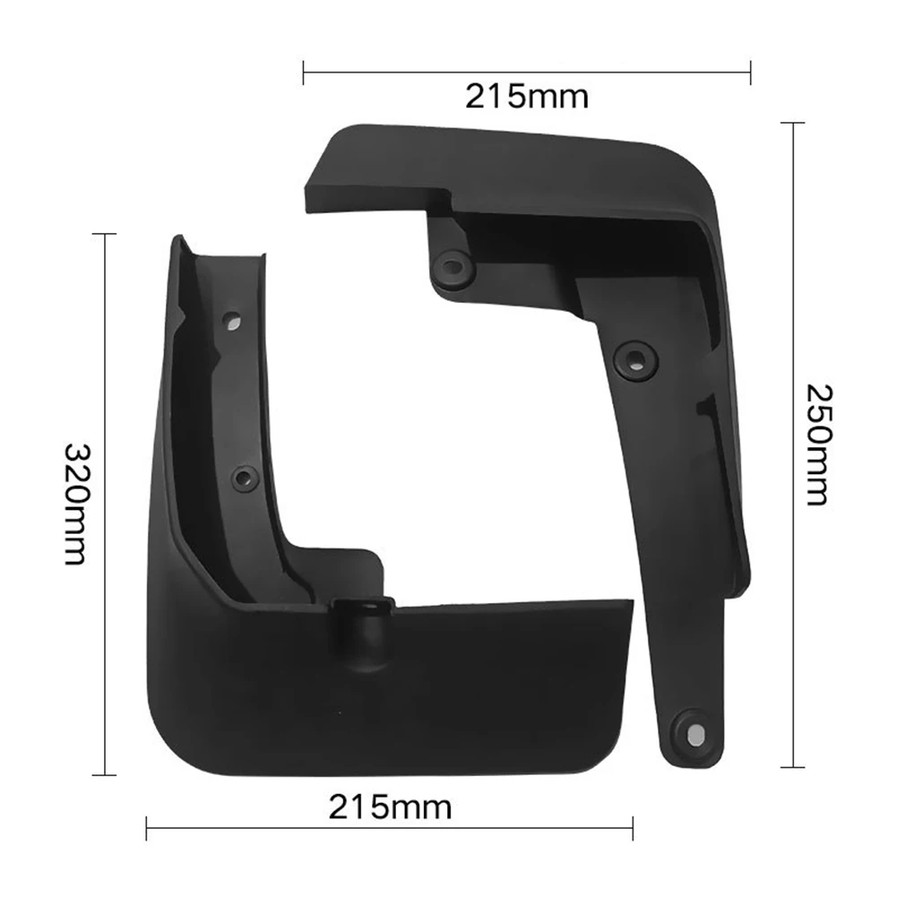 

Car Mud Flaps 4Pcs Accessories Black Brand New Guards Mudguard Parts Splash EVA Plastic For Outback 2020-2022 SUV