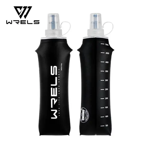 WRELS Soft Flask TPU Ultralight Collapsible BPA Free Leakproof Squeeze Running Hydration Vest Marathon Hiking Foldable Bottle - Image 7