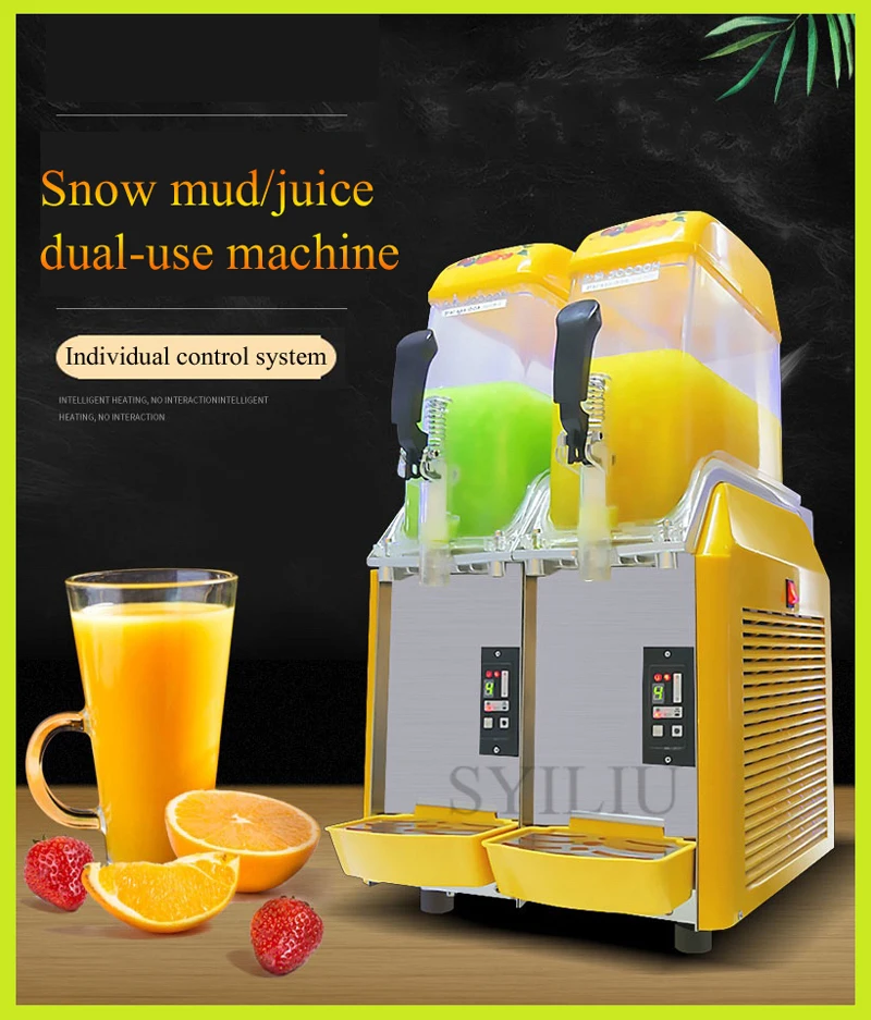 Description Picture 4 of item1/2/3/4 Tanks Commercial Ice-Cool Juice Smoothie Slush Maker Frozen Beverage Cold Drink Dispenser Vending Machine For Home