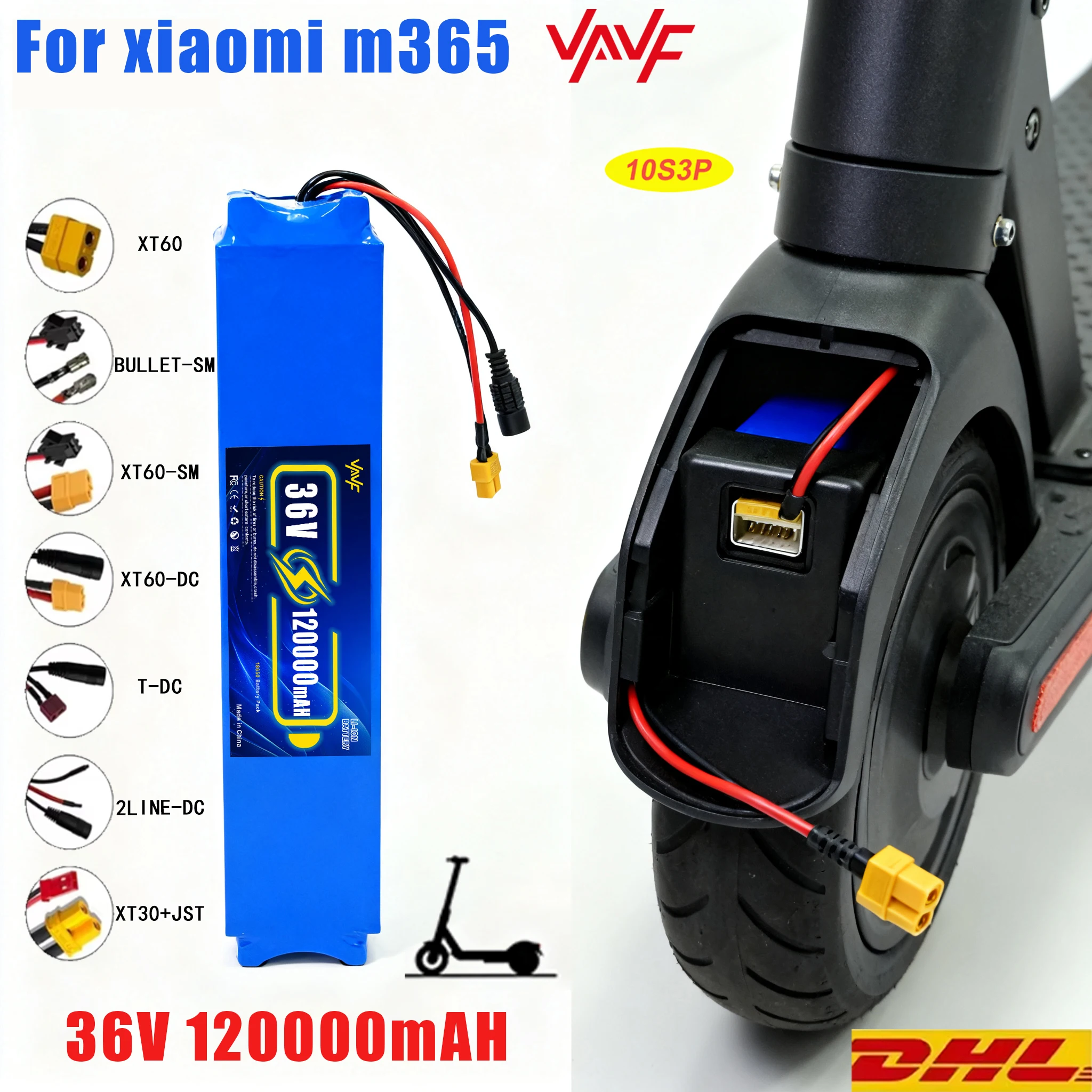 Tbest M365 – Rehausseur Compartiment Batterie 30mm – Impression 3D PAL – Scooter
