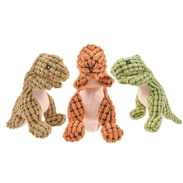 Cats and Dogs Pet Plush Dinosaur Toys Interactive Dog Chew Toys Plush Stuffing Pet Supplies Dog Toys 3