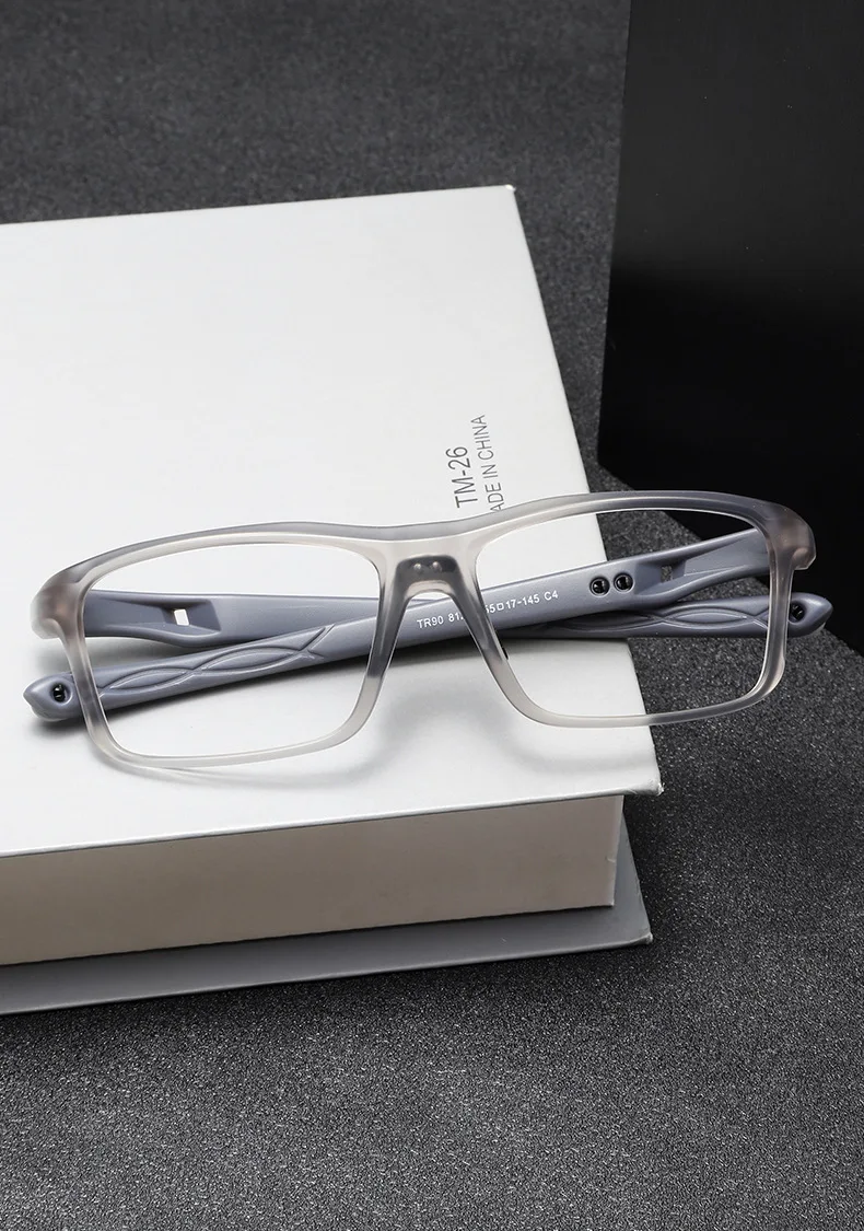 HDCRAFTER Unisex Full Rim Square TR 90 Titanium Sport Eyeglasses