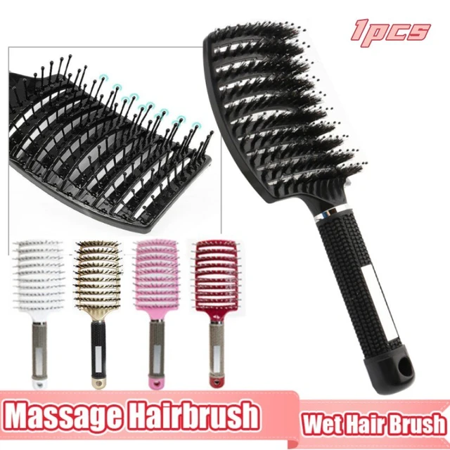 Hair Sponge Brush, 2pcs Curl Hair Comb Plastic For Home Use For Hairdressing