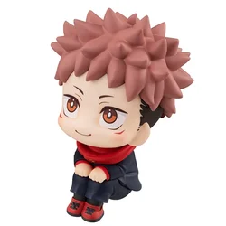10cm Jujutsu Kaisen Q‑Sitting Anime Figure PVC Collectible, Charming Car & Desktop Decor Gift (Itadori Yuji)