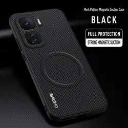 Magnetic Matte Leather Shockproof Case - Skin - Friendly Tough Cover for Vivo iQOO Neo10 Pro (China) (Black)