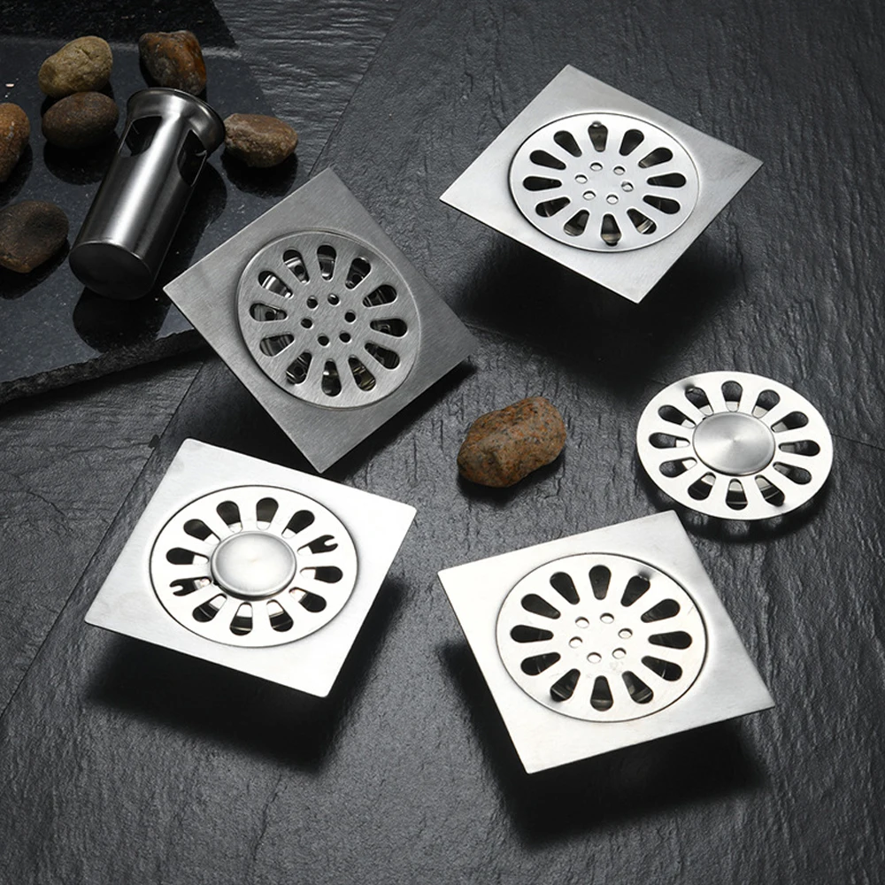 Scarico A Pavimento Anti-Odore In Acciaio Inox - Con Filtro Rimovibile Per Bagno E Cucina - Foto 10