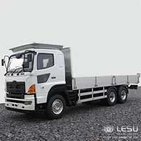 1/14 simulation truck 6X4 flatbed truck RC remote control metal transporter modified model LESU 2