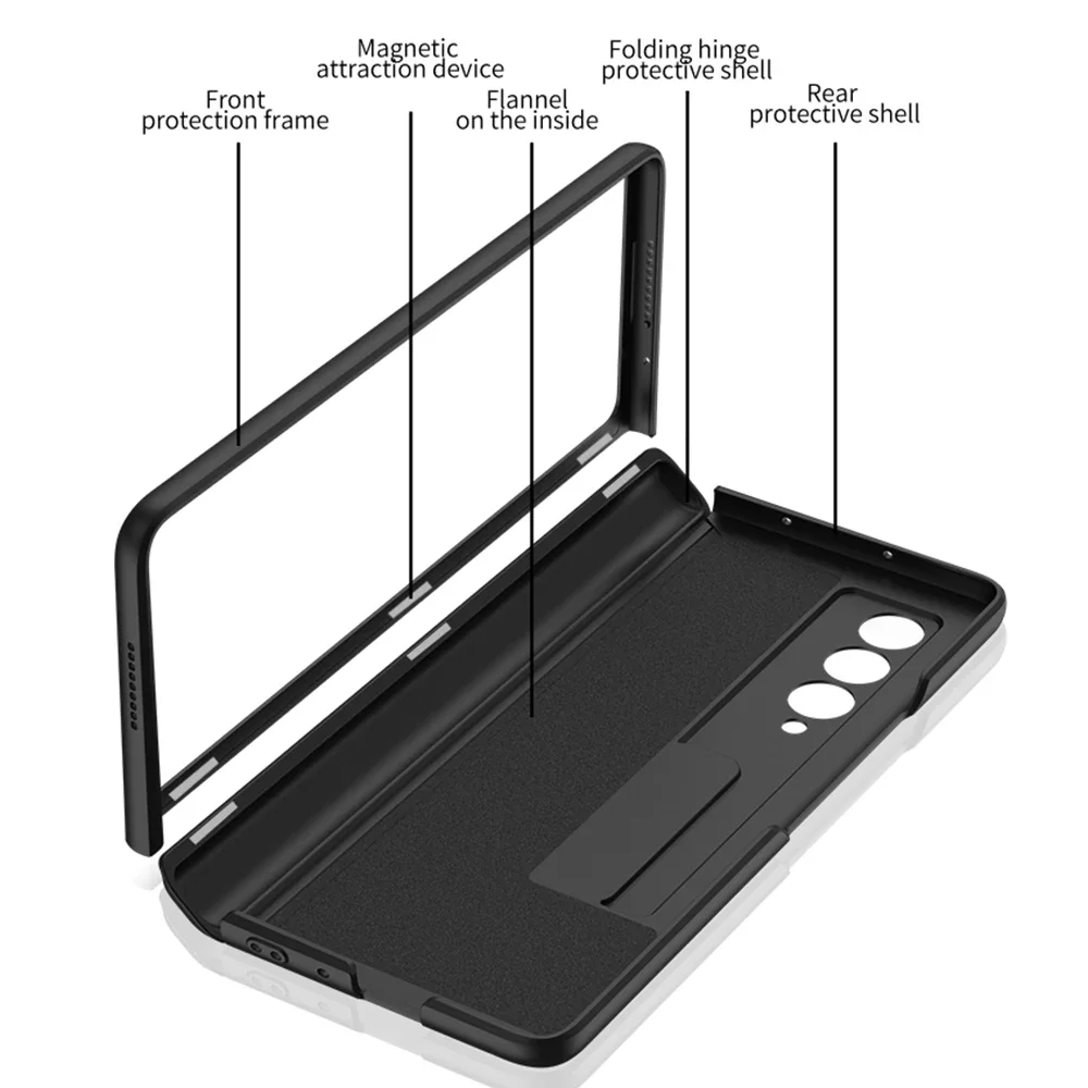 GKK Original Case for Samsung Galaxy Z Fold 2 3 Case Magnetic Hinge Armor Shockproof Matte Hard PC Cover for Galaxy Z Fold 2 2