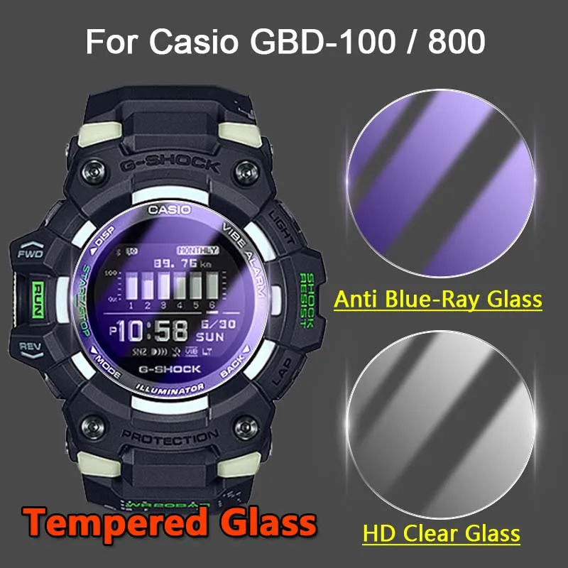 Pellicola Salvaschermo 1/5Pcs Per Casio Gbd-100 Gbd-800 Gbd 100 800 Smartwatch 2.5D 9H Pellicola In Vetro Temperato Ultra Trasparente/Anti Raggi Blu
