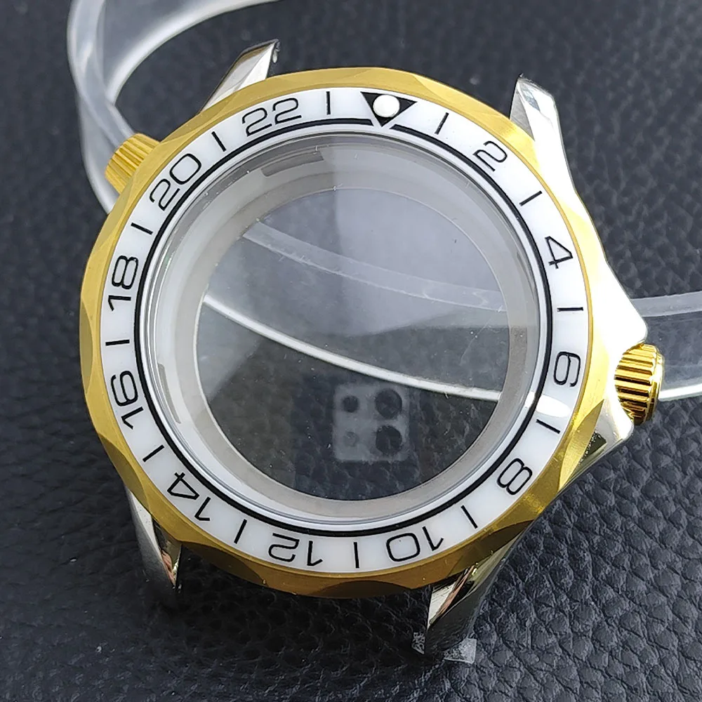 Premium 42mm Men's Watch Case with Sapphire Glass and 20mm Strap - Complete Watch Accessory Set with Box