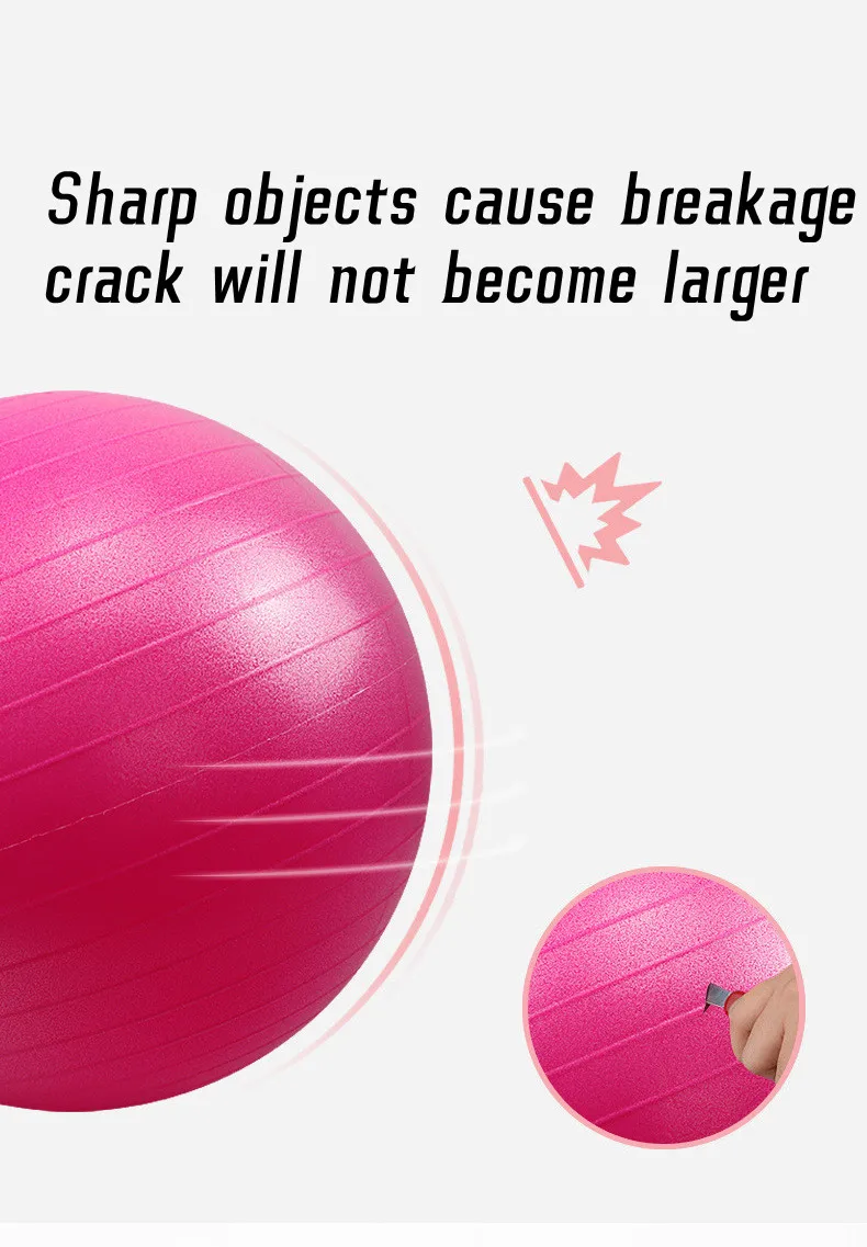 yoga ball, 75cm 85cm, Exercise fitness ball, anti-explosion,anti-slip, home gym training, workout Yoga Supplies, Pilates Sports