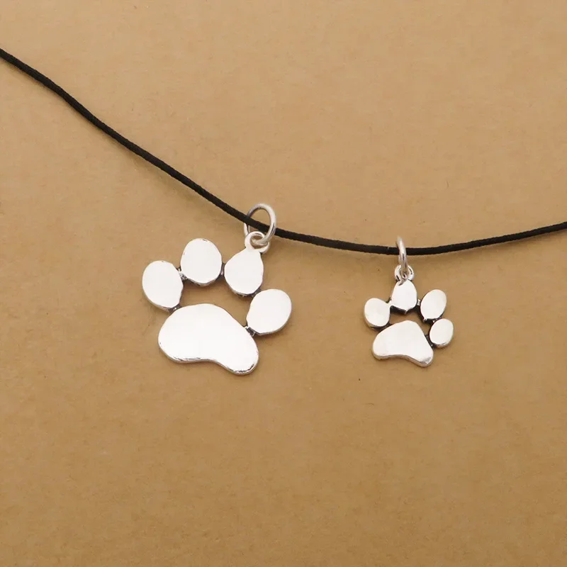 925 Sterling Silver Sweet Cat Claw Pendant Necklace Bracelet Accessories pendant necklace silver necklace