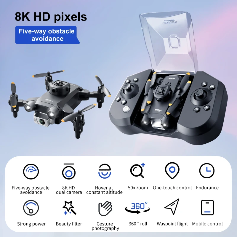 รูปสินค้า โดรน 4K กล้องคมชัด ควบคุมง่าย หลบหลีกสิ่งกีดขวาง