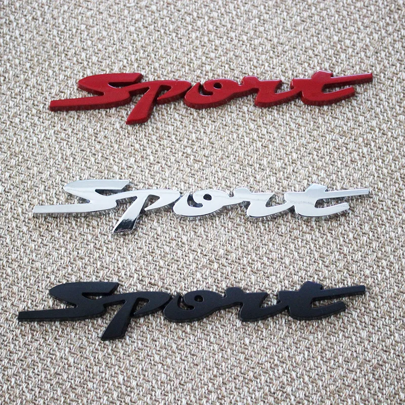 3D Chrome Racing Emblem Sticker 1