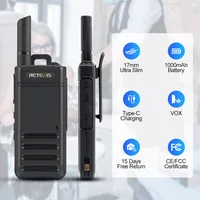 Retevis RB639 Walkie Talkie 2pcs Lightweight Walkie-Talkies Long Range Type-C Portable Two Way Radio Comunicador For Restaurant 1
