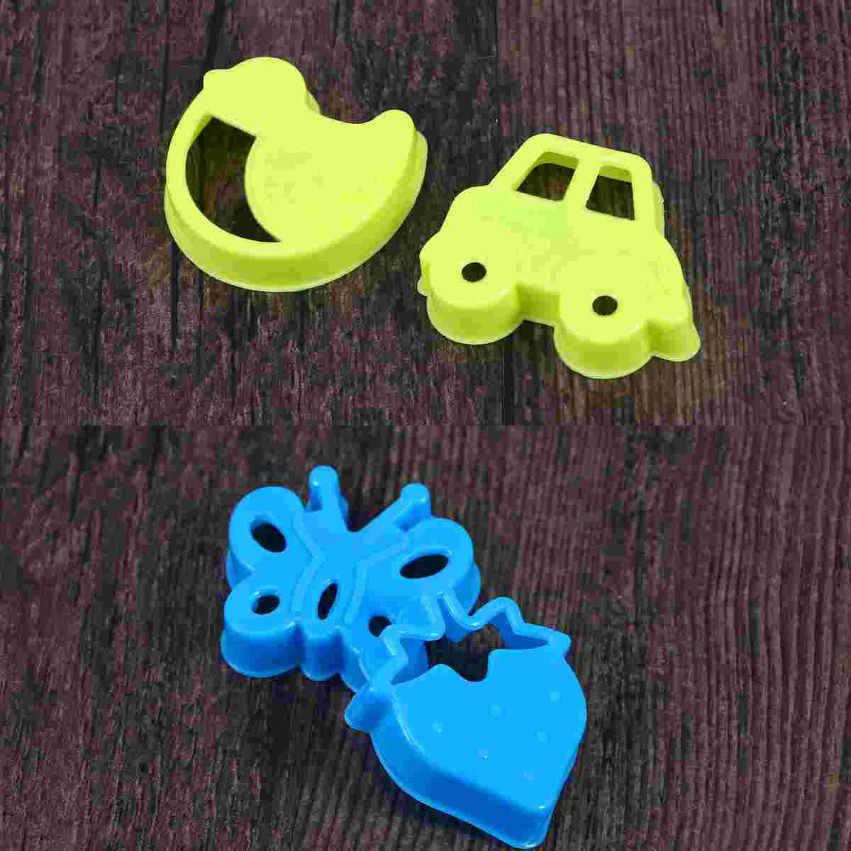 8pcs Play Sand Molds Beach Sand Toys Set Sand Tray Toys Sand Molds Set for Kids(Flower Butterfly/ Random Color) 3