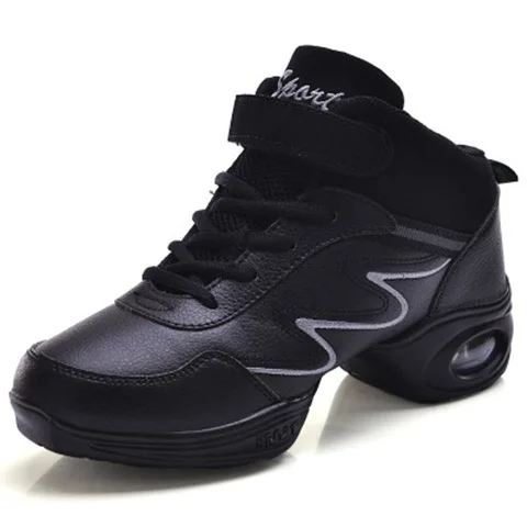 PU Jazz Dance Shoes for Women Soft Sole Heightening Modern Air