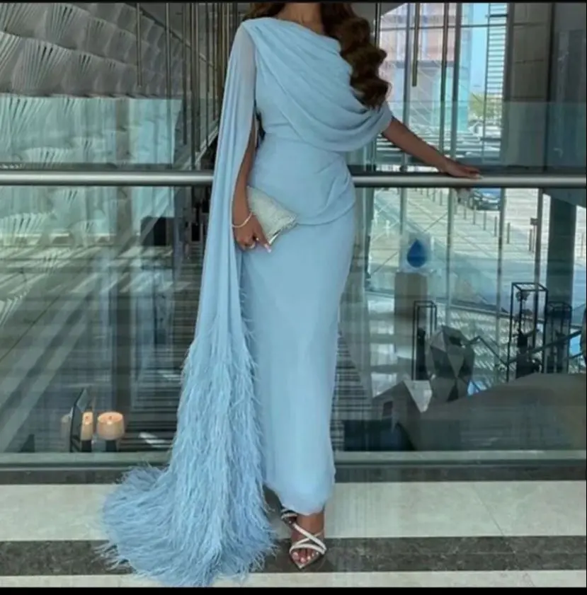 国内 正規 品 通販 イスラム教徒の女性のための長いシフォンドレス 人魚のプリーツ 足首の長さ ジッパー付き パーティードレス 安いアウトレット 店舗 Dbernardo Com Br