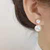 1 Pair French Luxurious Pearl Stud Earrings Minimalist High-End Design Chic Heart Earrings for Women Elegant Jewelry Gifts 3