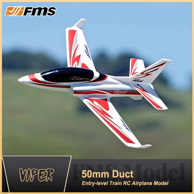 Frecce Hobby 50Mm Ventilatore Canalizzato Edf Jet Machine Viper Model Airplane Fixed-Wing Fall-Resistant Entry Level Training Rc Aircraft