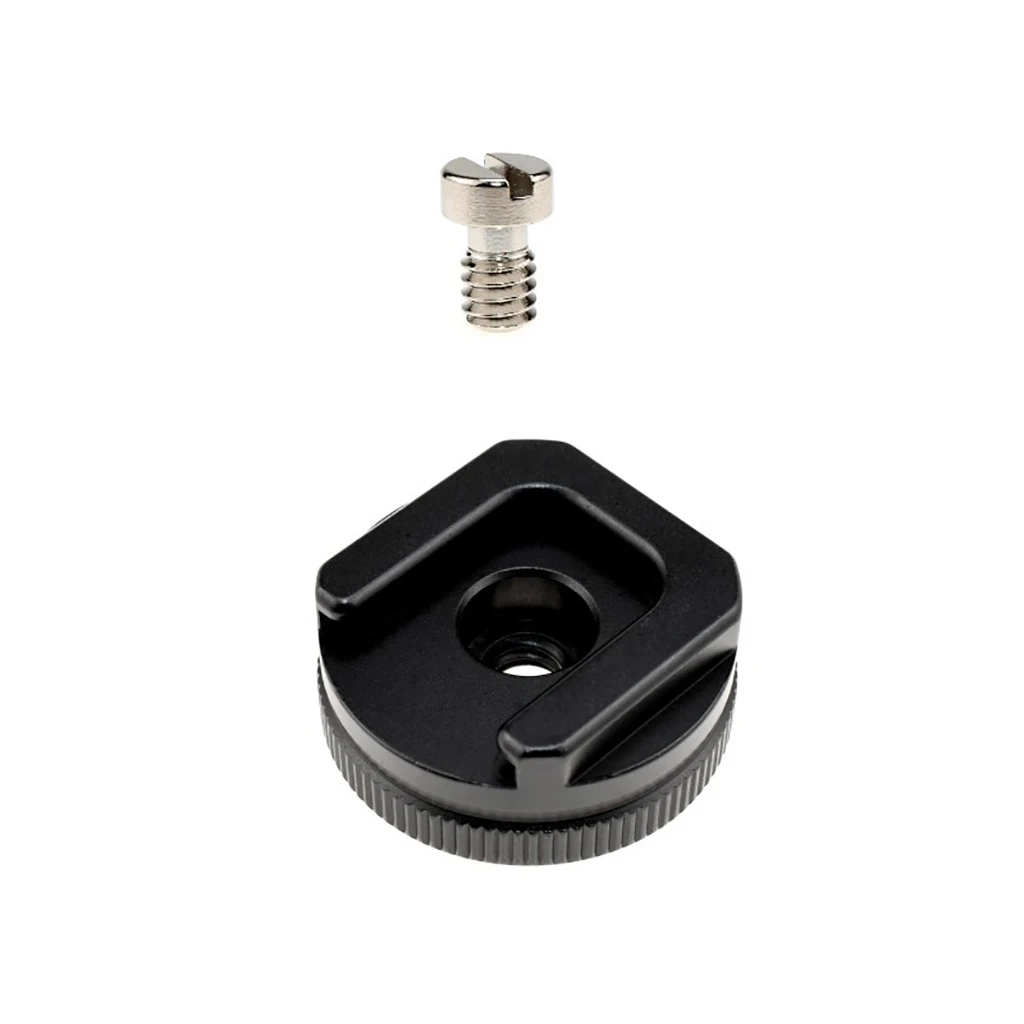 NEEWER Cold Shoe Mount Adapter, Cold Shoe Bracket met 1/4 draad, compatibel met SmallRig DSLR Camera Cage Microfoon LED Light Monitor en meer (2 stuks, ST26