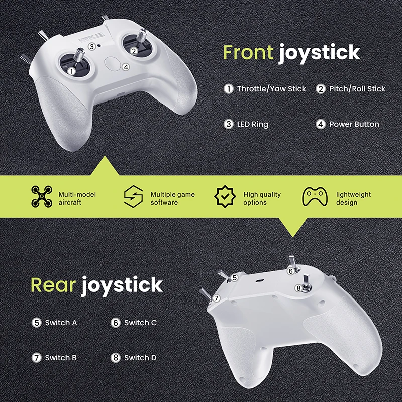 DJI/LIFTOFF/UNCRASHED/TryPFPV 드론 훈련 시뮬레이터, 리모컨, 비행 시뮬레이터에 적합