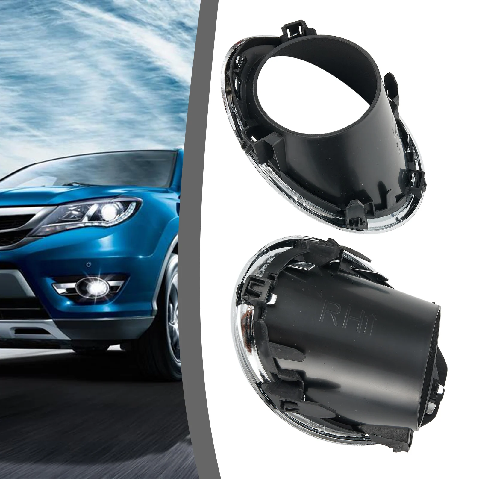 

Car Front Fog Light Lamp Cover Trim Left Right Foglight Accessories For Nissan Qashqai Safety