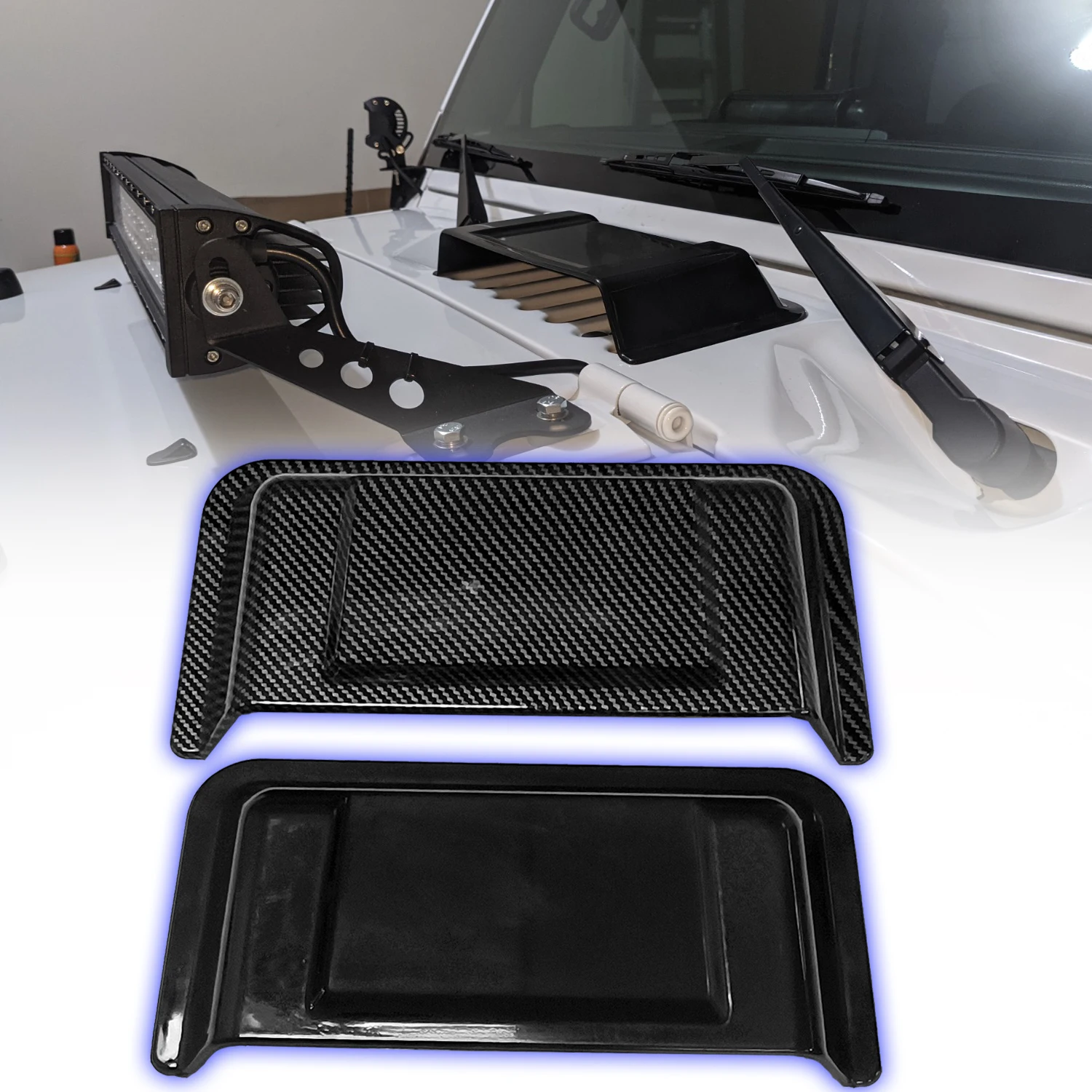 Car Bonnet Vents Cover Compatible With Jeep For Wrangler JK 2007 2008