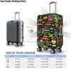 Custom Jamaica One Love Culture Pattern Travel Luggage Cover Washable Suitcase Cover Protector Fit 18-32 Inch 6