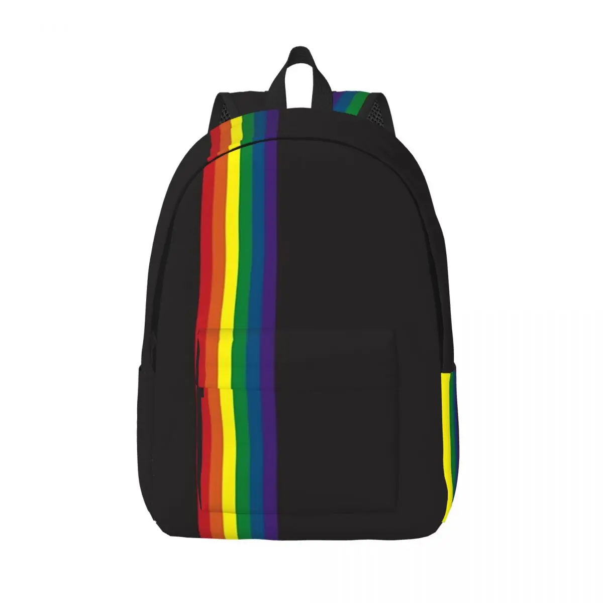 

Радужный черный женский рюкзак Pride для мальчиков и девочек, маленькие водонепроницаемые сумки для книг, портфель на плечо для ноутбука, школьные ранцы