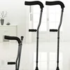 Premium F-Type Dual Underarm Crutches, Foldable & Non-Slip, Adjustable Mobility Aid,   Ergonomic Walking Support 1