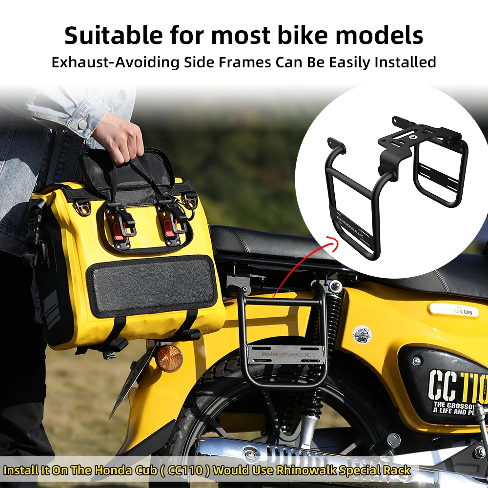 Rhinowalk オートバイテールバッグ 10L 防水 モーターパニアバッグ モータートラベルラゲージ オートバイ リアラック トランク 収納バッグ プロフェッショナルオ Rhinowalk-自転車サドルバッグ,防水,5l&frasl;10l&frasl;13l反射型折りたたみ式リアバッグ,マウンテンバイク用トランク,100% -  AliExpress