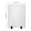 2 Pcs 24*18 Inch Acrylic Office Desk Privacy Panels Frosting Process Desk Privacy Divider for Office 2